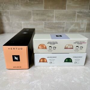Nespresso Vertuo Melozio Coffee Capsule Sleeve + 4 Sample Pods - NEW